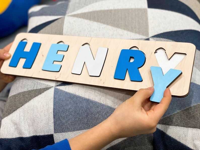 Personalised baby fashion puzzle