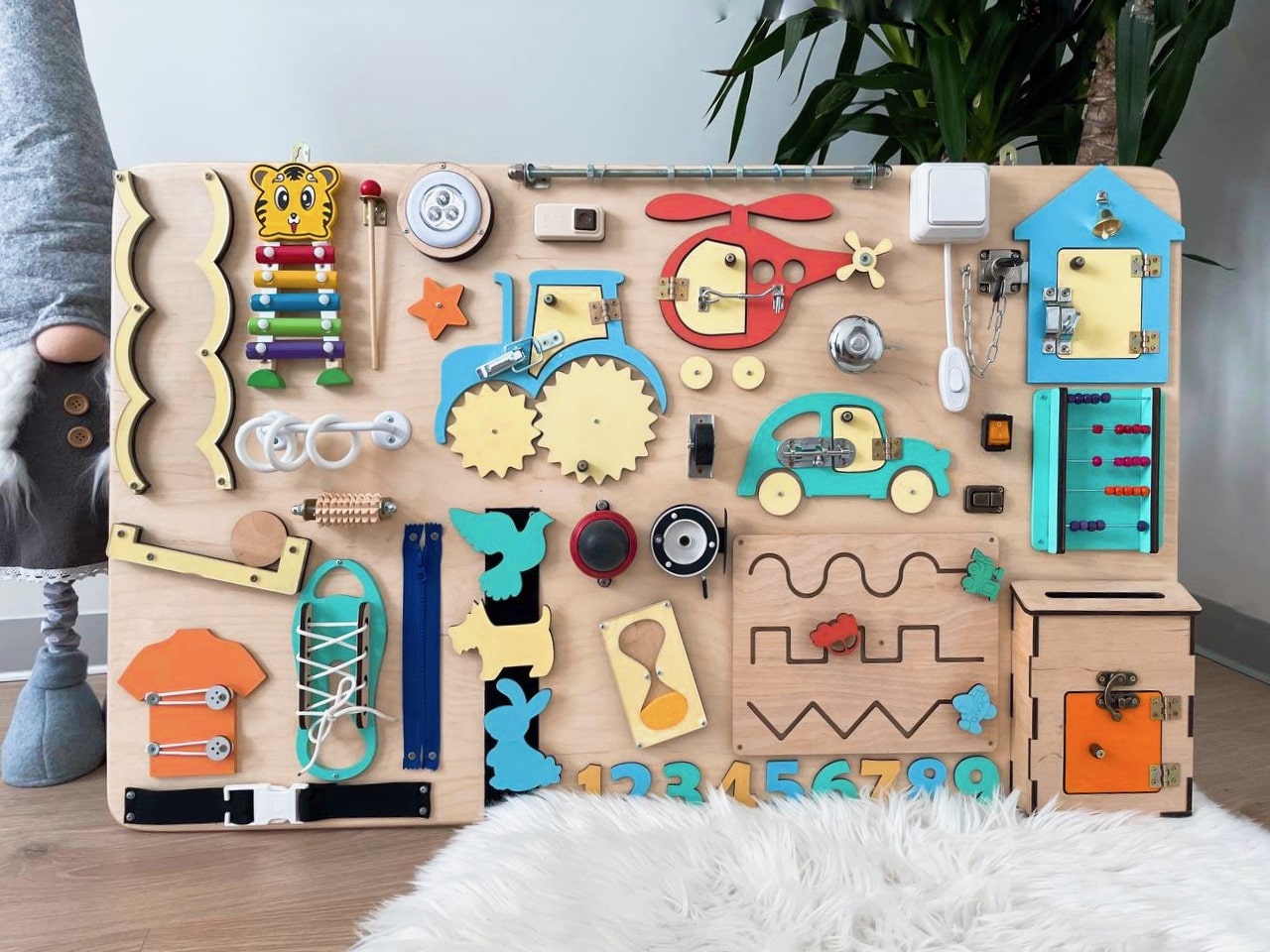 Busy Board XL - Montessori Toy for Kids – Smart Baby Board